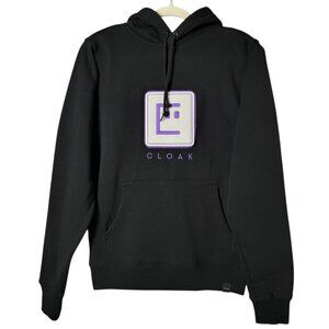 Cloak Hidden in Plain Sight Black Embroidered Youtuber Gamer Pullover Hoodie XS
